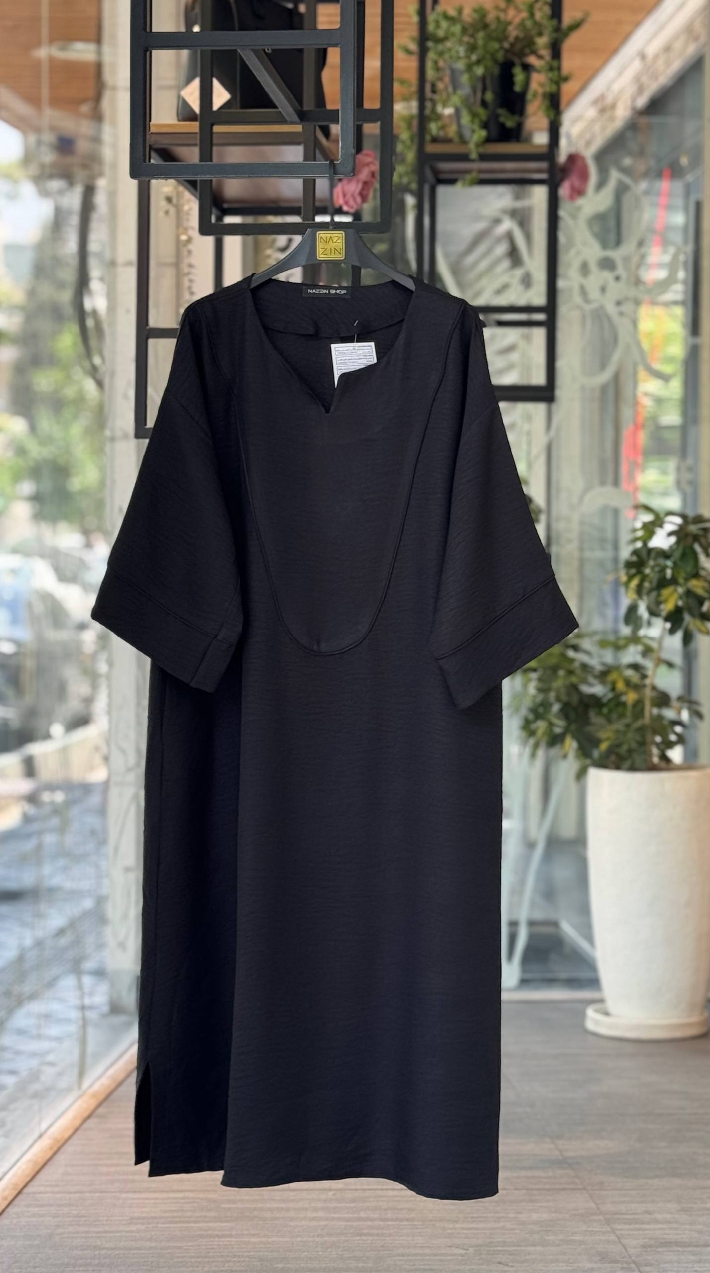 کفتان ساده مشکی CW0109