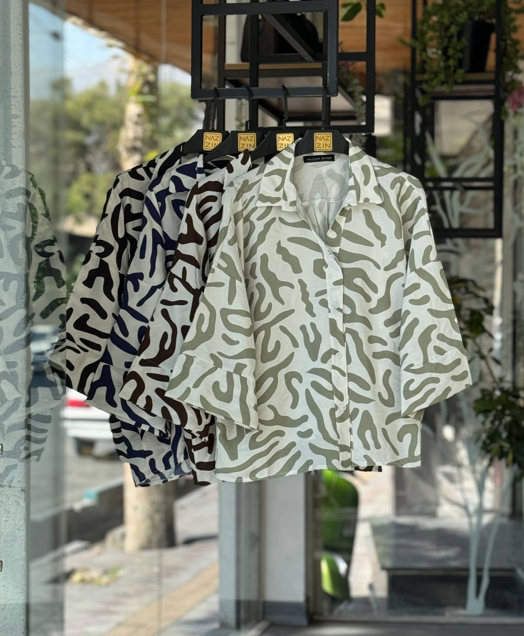 شومیز طرح دار DW0199